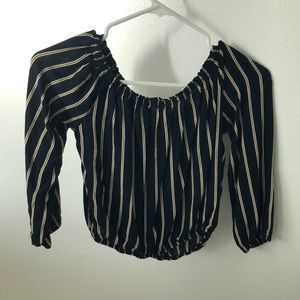 RARE long sleeved cropped blouse